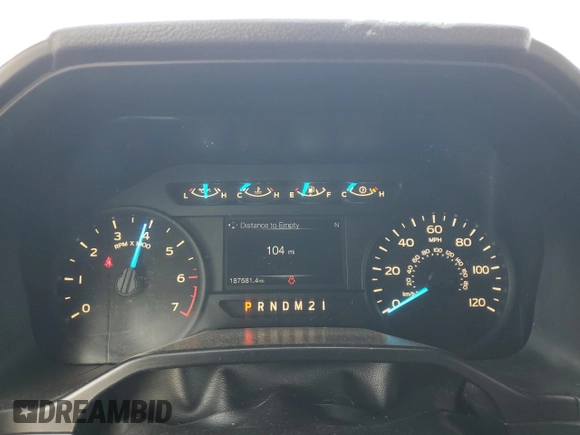 2015 Ford F-150 XL with VIN 1FTEX1CP7FKF05837, listed as a Copart auction lot 53962445 with 187,581 mi miles and Salvage title. Bid and sale history available at DreamBid. Image 9.
