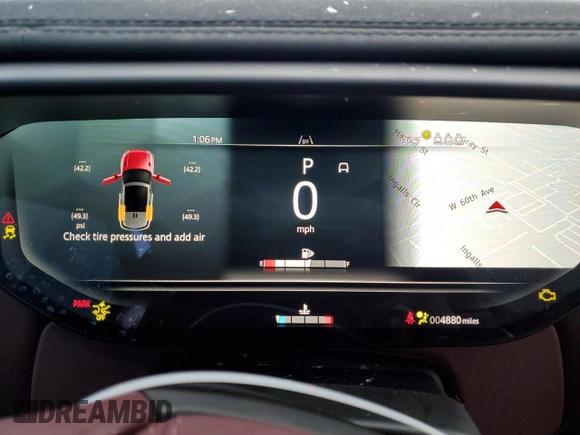 2024 Land Rover Range Rover Sport Dynamic SE with VIN SAL1L9FU4RA185843, listed as a Copart auction lot 82777484 with 4,880 mi miles and Salvage Title. Bid and sale history available at DreamBid. Image 9.