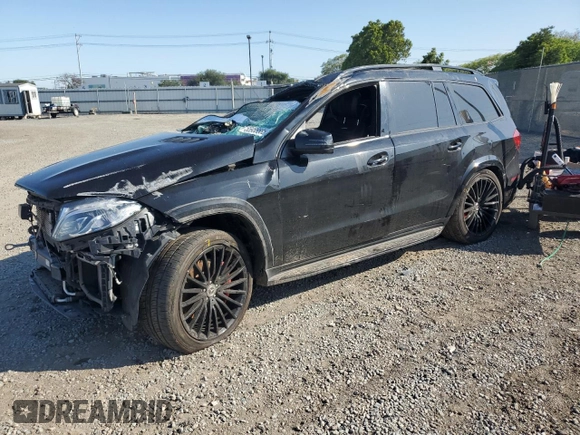 2017 Mercedes-Benz GLS 63 AMG с VIN 4JGDF7FE4HA774376, выставлен на аукционе Copart как лот 55956585 с пробегом Не указан миль и Списание • Salvage title. История ставок и продаж доступна на DreamBid. Изображение 1.