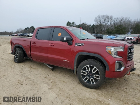 2021 GMC Sierra 1500 AT4 with VIN 3GTU9EET4MG461596, listed as a Copart auction lot 87712205 with 61,706 mi miles and Salvage Title. Bid and sale history available at carsss.com. Image 4.