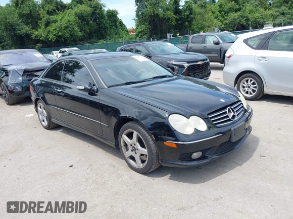 2005 Mercedes-Benz CLK 500 with VIN WDBTJ75JX5F161205, listed as a IAAI auction lot 42747715 with 150,139 mi miles and . Bid and sale history available at DreamBid. Image 1.