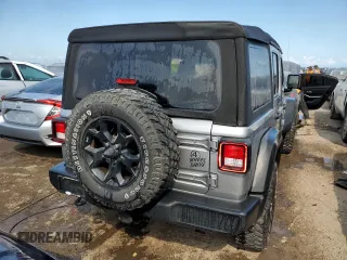 2021 Jeep Wrangler Unlimited Sport Altitude with VIN 1C4HJXDNXMW555815, listed as a Copart auction lot 75677724 with Not provided miles and Non repairable. Bid and sale history available at DreamBid. Image 6.