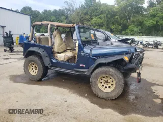 2000 Jeep Wrangler Sport with VIN 1J4FA49S0YP770943, listed as a Copart auction lot 68615524 with 165,377 mi miles and Salvage Title. Bid and sale history available at carsss.com. Image 4.