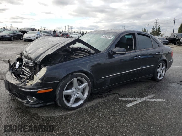 2008 Mercedes-Benz E-Class Sport 5.5L with VIN WDBUF72X48B328801, listed as a Copart auction lot 48592935 with 91,851 mi miles and Salvage Title. Bid and sale history available at carsss.com. Image 1.