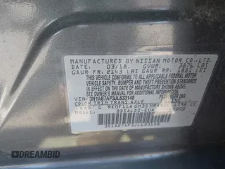 2018 Nissan Sentra SV with VIN 3N1AB7AP3JL633148, listed as a IAAI auction lot 41983588 with 148,479 mi miles and . Bid and sale history available at DreamBid. Image 9.