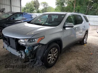 2019 Chevrolet Traverse LT Cloth with VIN 1GNERGKW3KJ269071, listed as a Copart auction lot 61063245 with 155,058 mi miles and Salvage title. Bid and sale history available at DreamBid. Image 1.