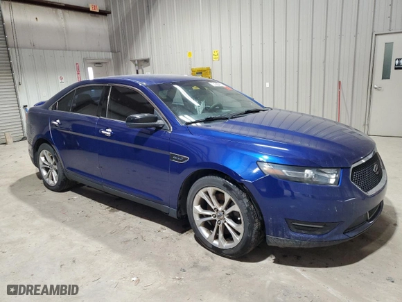 2014 Ford Taurus SHO with VIN 1FAHP2KT8EG137094, listed as a Copart auction lot 45974355 with 130,841 mi miles and Clean Title. Bid and sale history available at carsss.com. Image 4.