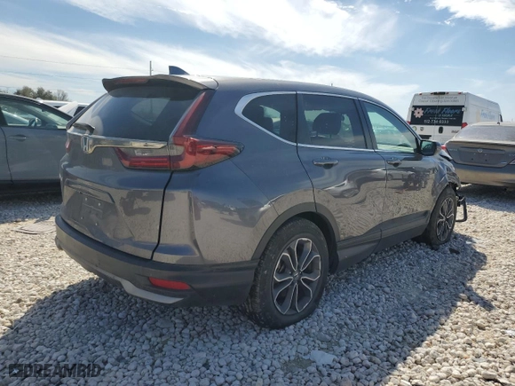 2022 Honda CR-V EX with VIN 5J6RW1H53NA010240, listed as a Copart auction lot 46890355 with 49,662 mi miles and Salvage Title. Bid and sale history available at carsss.com. Image 3.