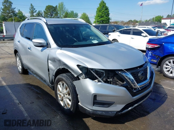 2019 Nissan Rogue SV with VIN KNMAT2MT2KP530752, listed as a IAAI auction lot 41989426 with 126,439 mi miles and . Bid and sale history available at DreamBid. Image 1.