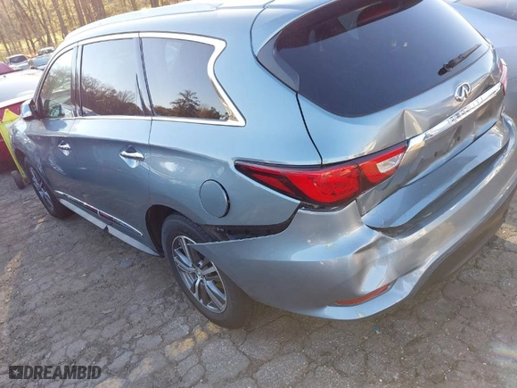 2017 Infiniti QX60 with VIN 5N1DL0MM1HC540050, listed as a IAAI auction lot 41832584 with 75,681 mi miles. Bid and sale history available at carsss.com. Image 3.