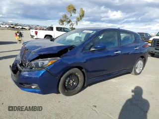 2021 Nissan LEAF S z VIN 1N4AZ1BV1MC556031, wystawiony jako Copart lot #48260205 z przebiegiem 3 961 mil mil oraz Szkoda całkowita • Salvage title. Historia ofert i sprzedaży dostępna na DreamBid. Obrazek 1.