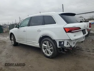 2021 Audi Q7 Premium Plus with VIN WA1LJAF7XMD028322, listed as a Copart auction lot 89302575 with 56,214 mi miles and Salvage title. Bid and sale history available at DreamBid. Image 2.
