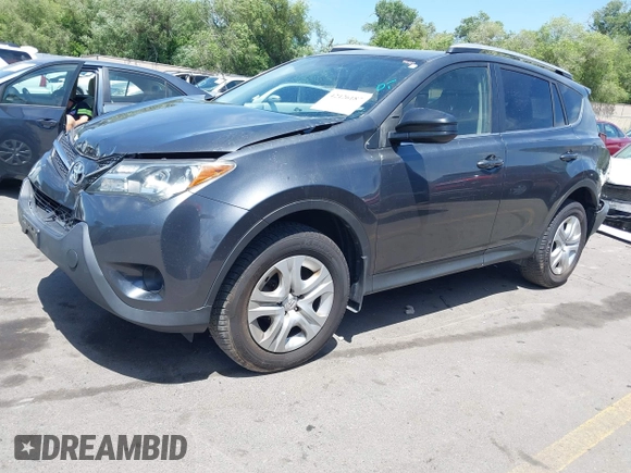 2015 Toyota RAV4 LE with VIN JTMBFREV5FD166614, listed as a IAAI auction lot 42426187 with 110,450 mi miles and . Bid and sale history available at DreamBid. Image 2.