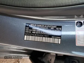 2019 Mercedes-Benz E 450 with VIN WDDZH6JB3KA561931, listed as a Copart auction lot 48417825 with 38,561 mi miles and Salvage Title. Bid and sale history available at DreamBid. Image 13.