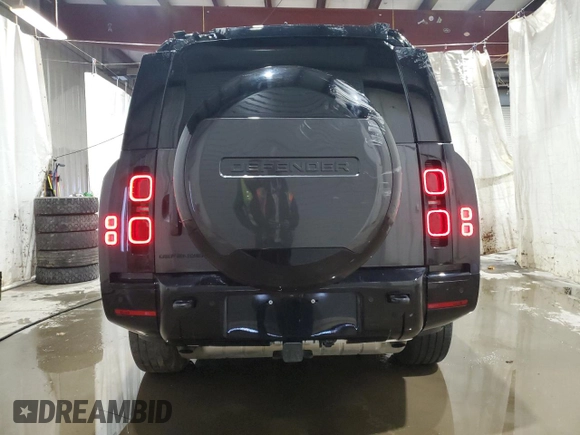 2024 Land Rover Defender X-Dynamic SE with VIN SALE2FEU4R2276545, listed as a Copart auction lot 80036954 with 6,119 mi miles and Salvage title. Bid and sale history available at DreamBid. Image 6.