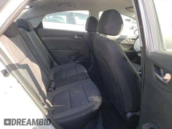 2022 Hyundai Accent SE with VIN 3KPC24A66NE162747, listed as a Copart auction lot 57546194 with 2,080 mi miles and Non repairable. Bid and sale history available at DreamBid. Image 6.
