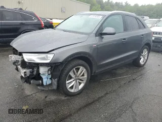2018 Audi Q3 Premium with VIN WA1ECCFS3JR019141, listed as a Copart auction lot 57819205 with 63,200 mi miles and Salvage title. Bid and sale history available at DreamBid. Image 1.