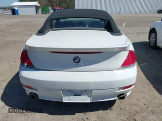 2007 BMW 6 Series 650i with VIN WBAEK13547CN72532, listed as a IAAI auction lot 41893048 with 54,637 mi miles. Bid and sale history available at carsss.com. Image 16.