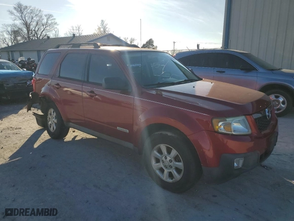 2008 Mazda Tribute Sport with VIN 4F2CZ02Z08KM26933, listed as a Copart auction lot 85785604 with 167,833 mi miles and Salvage Title. Bid and sale history available at carsss.com. Image 4.