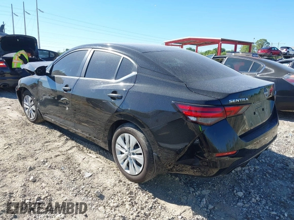 2025 Nissan Sentra S with VIN 3N1AB8BV4SY218427, listed as a IAAI auction lot 41751338 with 9,756 mi miles and . Bid and sale history available at DreamBid. Image 3.