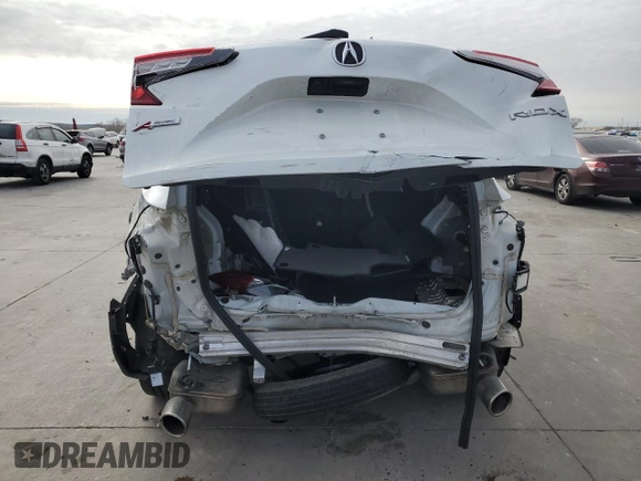 2022 Acura RDX w/A-Spec Package with VIN 5J8TC1H66NL003186, listed as a Copart auction lot 89118135 with 36,717 mi miles and Salvage Title. Bid and sale history available at carsss.com. Image 6.