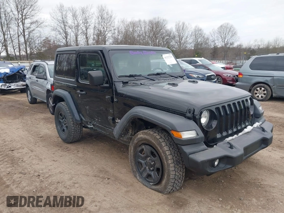 2018 Jeep Wrangler Sport S with VIN 1C4GJXAG0JW224562, listed as a IAAI auction lot 41327316 with 68,761 mi miles and . Bid and sale history available at DreamBid. Image 1.