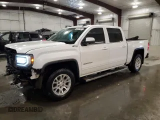 2017 GMC Sierra 1500 SLE with VIN 3GTU2MECXHG439994, listed as a Copart auction lot 46668885 with 134,040 mi miles and Salvage Title. Bid and sale history available at DreamBid. Image 1.