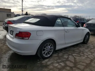 2011 BMW 1 Series 128i with VIN WBAUN1C58BVH83445, listed as a Copart auction lot 46742575 with 131,576 mi miles and Clean Title. Bid and sale history available at carsss.com. Image 3.
