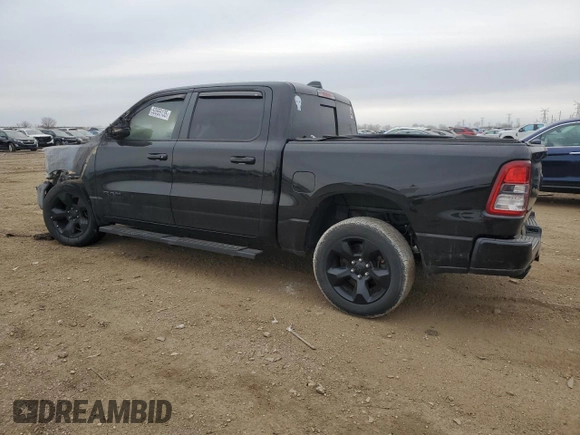 2019 Ram 1500 Big Horn/Lone Star with VIN 1C6SRFFT2KN637617, listed as a Copart auction lot 50555135 with 0 mi miles and Salvage Title. Bid and sale history available at carsss.com. Image 2.