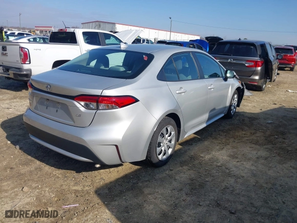 2021 Toyota Corolla LE with VIN 5YFEPMAE2MP187465, listed as a IAAI auction lot 41482849 with 98,817 mi miles. Bid and sale history available at carsss.com. Image 4.