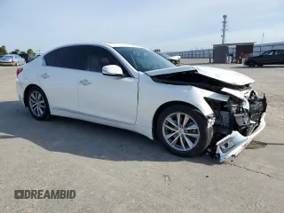 2014 Infiniti Q50 Premium with VIN JN1BV7AP2EM674006, listed as a Copart auction lot 52134725 with 144,321 mi miles and Salvage Title. Bid and sale history available at carsss.com. Image 4.