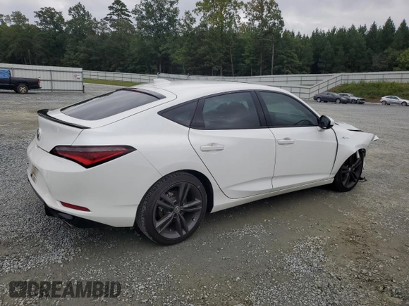 2023 Acura Integra w/A-Spec Package with VIN 19UDE4H34PA008438, listed as a Copart auction lot 72038714 with 16,410 mi miles and Salvage Title. Bid and sale history available at carsss.com. Image 3.