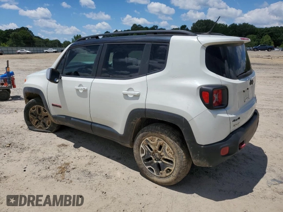 2017 Jeep Renegade Trailhawk z VIN ZACCJBCB6HPE48977, wystawiony jako Copart lot #58949085 z przebiegiem 113 549 mil mil oraz Szkoda całkowita • Salvage title. Historia ofert i sprzedaży dostępna na DreamBid. Obrazek 2.