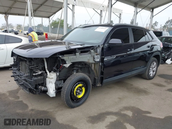 2021 Volkswagen Atlas S with VIN 1V2AC2CA3MC224104, listed as a IAAI auction lot 42500452 with 54,766 mi miles and . Bid and sale history available at DreamBid. Image 2.