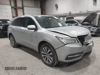 2014 Acura MDX Tech Pkg with VIN 5FRYD4H40EB041886, listed as a IAAI auction lot 41653047 with 85,888 mi miles. Bid and sale history available at carsss.com. Image 1.
