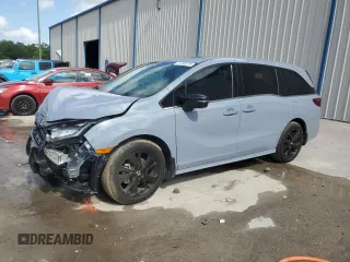 2023 Honda Odyssey Sport with VIN 5FNRL6H72PB074843, listed as a Copart auction lot 51390275 with 25,597 mi miles and Salvage Title. Bid and sale history available at carsss.com. Image 1.