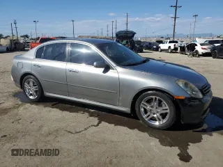 2005 Infiniti G35 with VIN JNKCV51E65M206766, listed as a Copart auction lot 70475334 with Not Provided miles and Salvage Title. Bid and sale history available at DreamBid. Image 4.