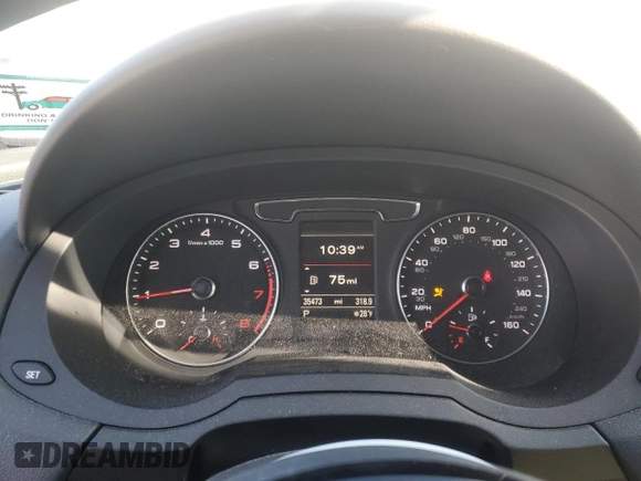 2017 Audi Q3 Prestige with VIN WA1GCCFS3HR015402, listed as a Copart auction lot 87809225 with 35,473 mi miles and Salvage Title. Bid and sale history available at carsss.com. Image 9.