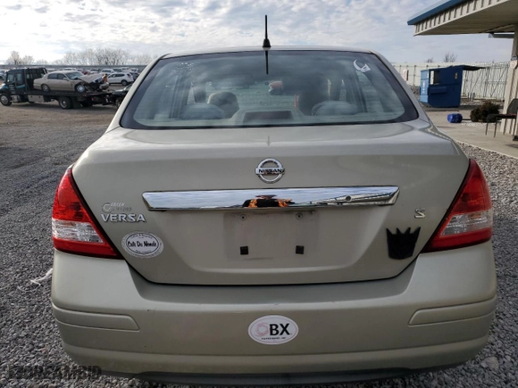 2007 Nissan Versa 1.8 S with VIN 3N1BC11E67L454060, listed as a Copart auction lot 86876104 with 100,485 mi miles and Salvage Title. Bid and sale history available at carsss.com. Image 6.
