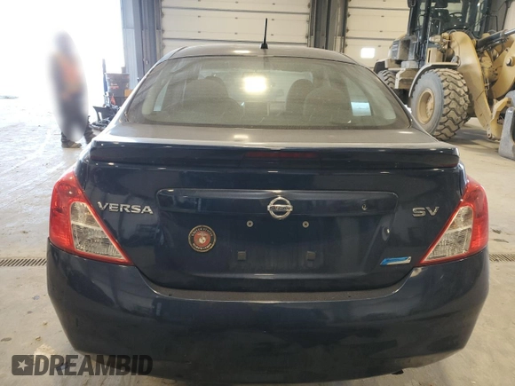 2013 Nissan Versa S with VIN 3N1CN7AP7DL881505, listed as a Copart auction lot 87924135 with 128,456 mi miles and Salvage title. Bid and sale history available at DreamBid. Image 6.
