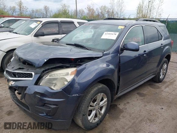 2013 Chevrolet Equinox LT with VIN 2GNALDEK5D6401934, listed as a IAAI auction lot 42101670 with 120,080 mi miles. Bid and sale history available at carsss.com. Image 2.