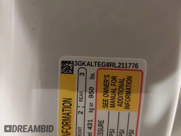2024 GMC Terrain SLE z VIN 3GKALTEG8RL211776, wystawiony jako IAAI lot #41901624 z przebiegiem 14 287 mil mil oraz . Historia ofert i sprzedaży dostępna na DreamBid. Obrazek 9.