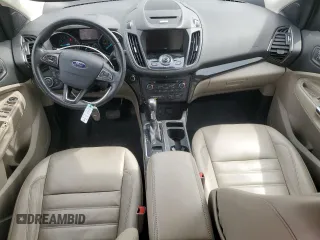 2017 Ford Escape Titanium with VIN 1FMCU0JD4HUC85921, listed as a Copart auction lot 51490945 with 90,093 mi miles and Salvage Title. Bid and sale history available at carsss.com. Image 8.
