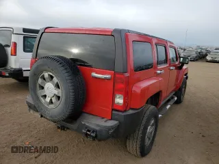 2007 Hummer H3 SUV with VIN 5GTDN13E378239403, listed as a Copart auction lot 80744784 with 351,582 mi miles and Salvage Title. Bid and sale history available at DreamBid. Image 3.