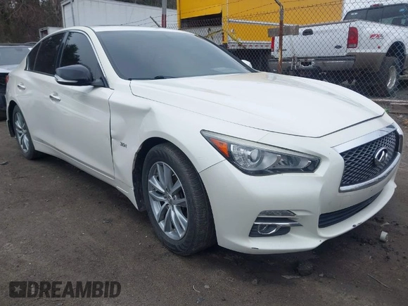 2016 Infiniti Q50 3.0t Premium with VIN JN1EV7AR4GM341324, listed as a IAAI auction lot 42093328 with 95,942 mi miles. Bid and sale history available at carsss.com. Image 1.