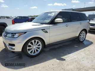 2016 Land Rover Range Rover Sport V6 HSE with VIN SALWR2VF4GA562053, listed as a Copart auction lot 52891065 with 124,628 mi miles and Clean Title. Bid and sale history available at carsss.com. Image 1.