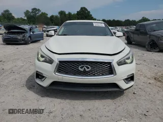 2018 Infiniti Q50 Luxe with VIN JN1EV7AP4JM352281, listed as a Copart auction lot 62262735 with 148,158 mi miles and Salvage title. Bid and sale history available at DreamBid. Image 5.