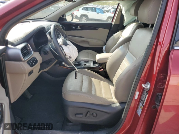 2019 Kia Sorento EX with VIN 5XYPHDA59KG567720, listed as a Copart auction lot 52944355 with 75,114 mi miles and Salvage Title. Bid and sale history available at DreamBid. Image 7.