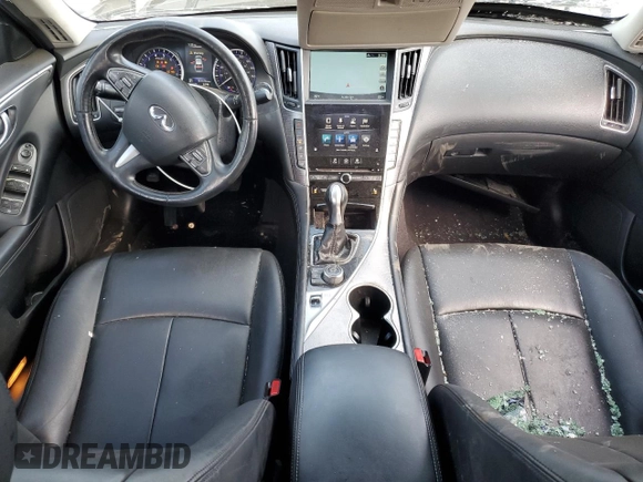 2014 Infiniti Q50 Sport with VIN JN1BV7AR4EM690998, listed as a Copart auction lot 52882475 with 101,479 mi miles and Salvage Title. Bid and sale history available at DreamBid. Image 8.