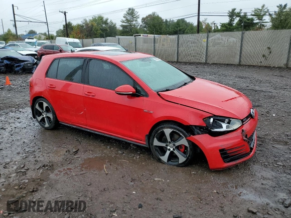 2016 Volkswagen Golf GTI S with VIN 3VW5T7AU0GM047041, listed as a Copart auction lot 72923144 with 81,554 mi miles and Salvage Title. Bid and sale history available at carsss.com. Image 4.
